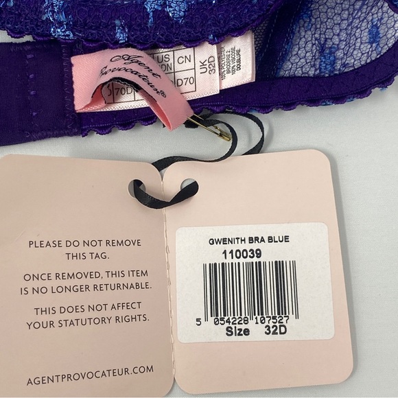 Agent Provocateur Gwenith Blue Bra NWT - Picture 12 of 14